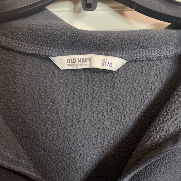 Old Navy Gray Fleece Hoodie - Picture 3 of 3